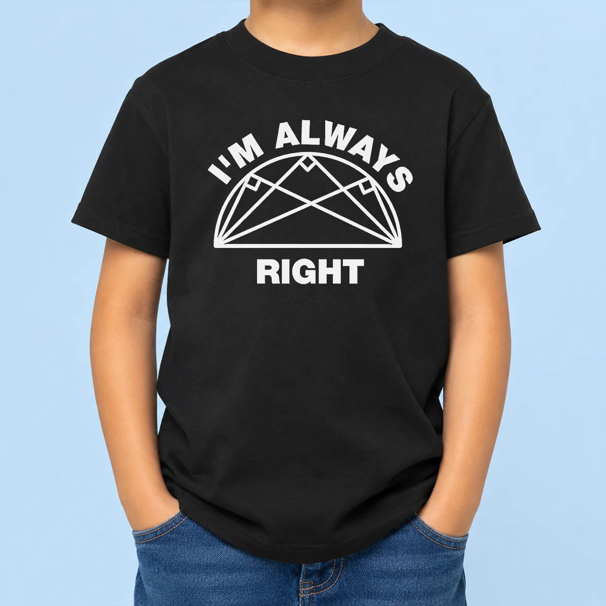 Nice Premium I'M Always Right Taco Geometry Kids T-Shirt