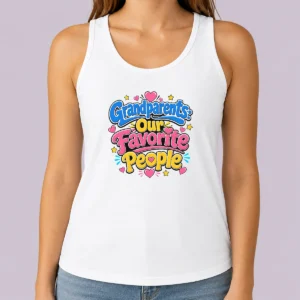 Nice Pretty Grandparents Day Love Cartoon Tank Top
