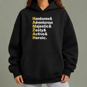 Nice Pretty Hamzah Handsome Adventurous Majestic Zesty Active Heroic Hoodie