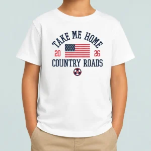Nice USA Take Me Home Country Roads 2026 Kids T-Shirt