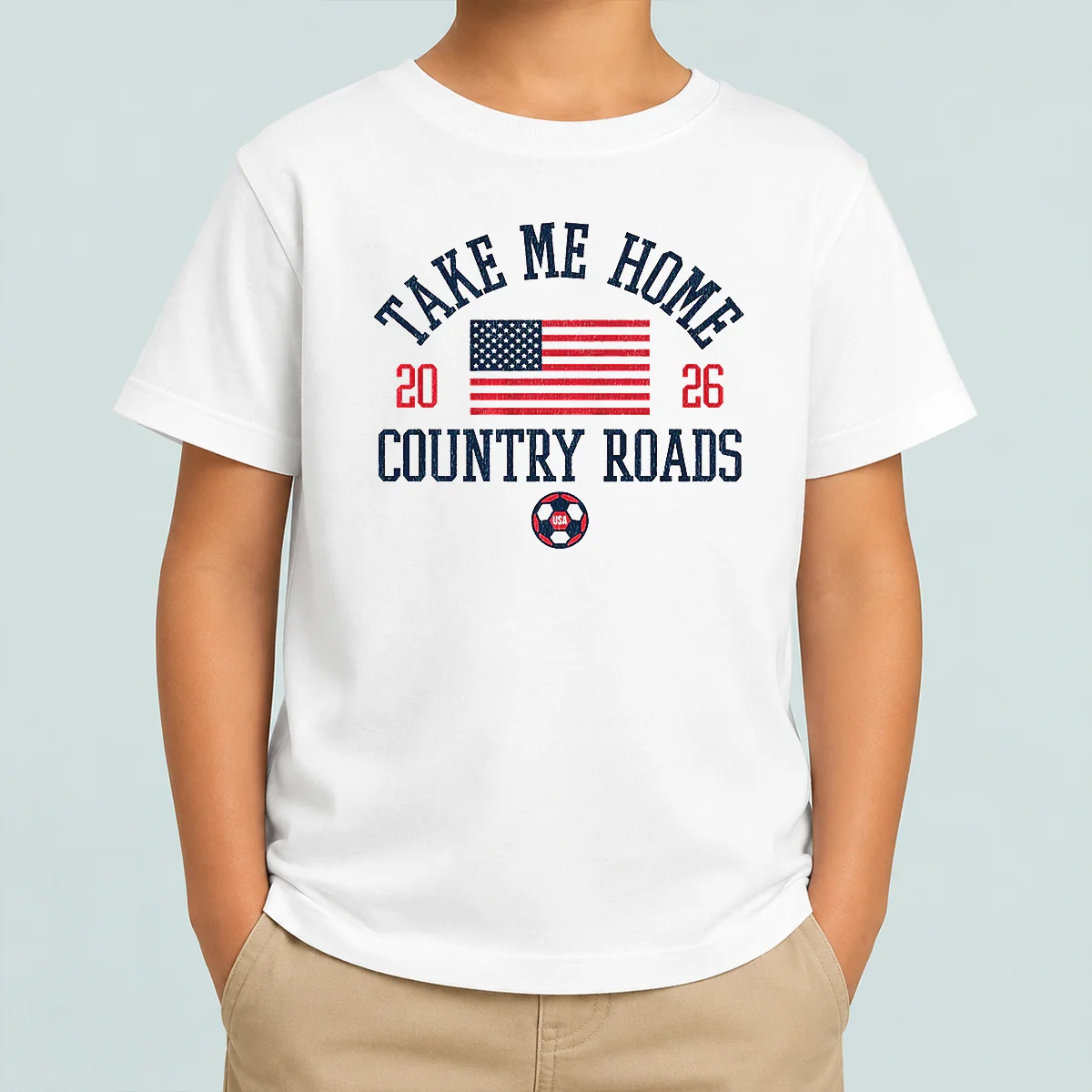 Nice USA Take Me Home Country Roads 2026 Kids T-Shirt