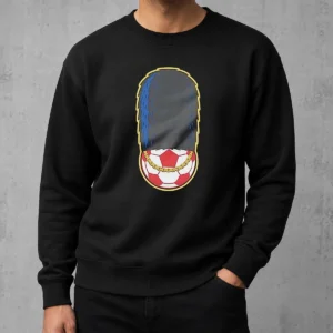 Official Funny London Guard British Soldier Soccer Ball Chain Sweater