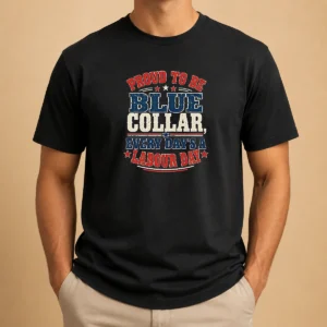 Official Labour Day Vintage Blue Collar Pride