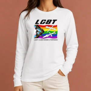 Official LGBT Laser Guided Bombs And Torpedoes Flag Long Sleeve Shirt