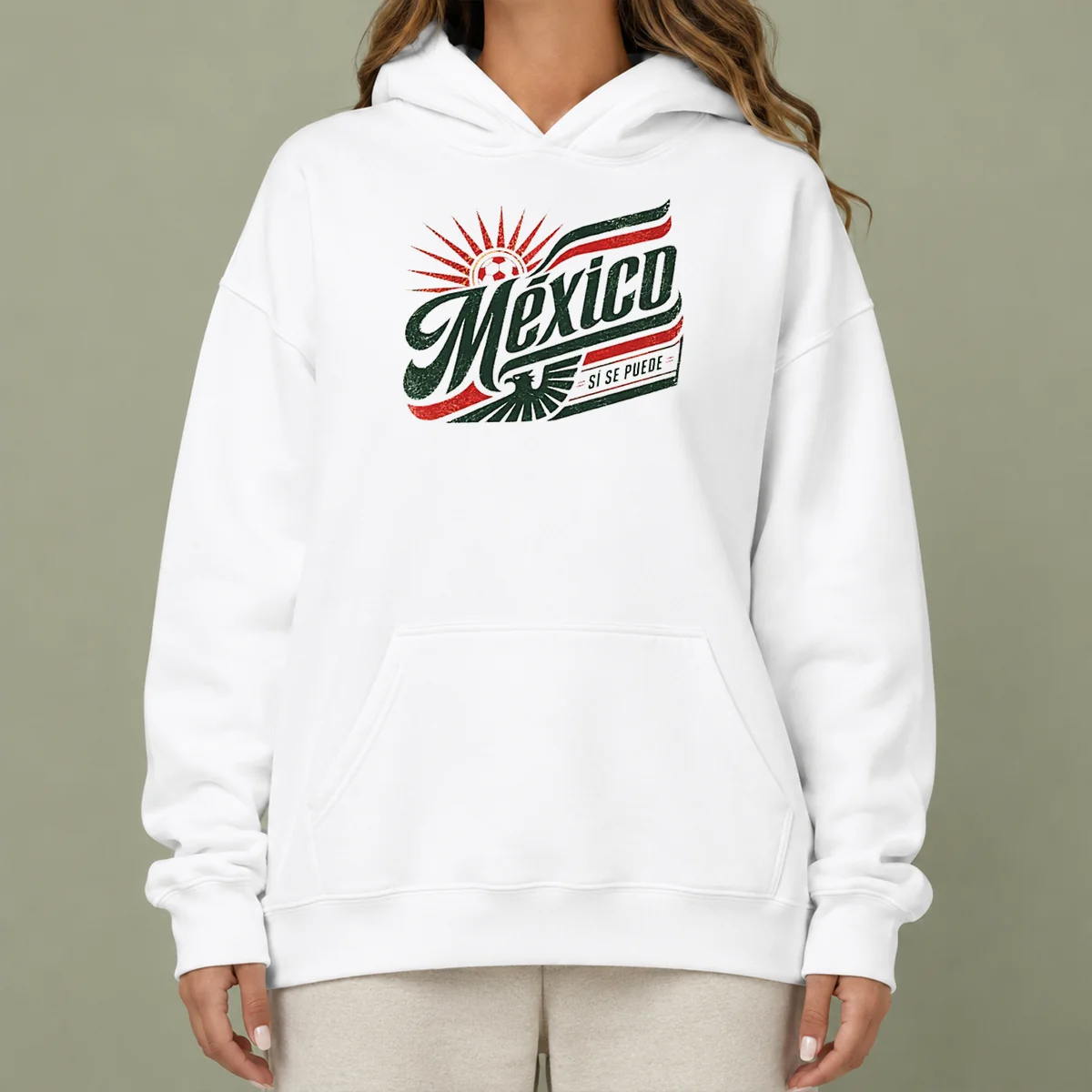 Official Mexico Soccer S Se Puede Vintage Hoodie