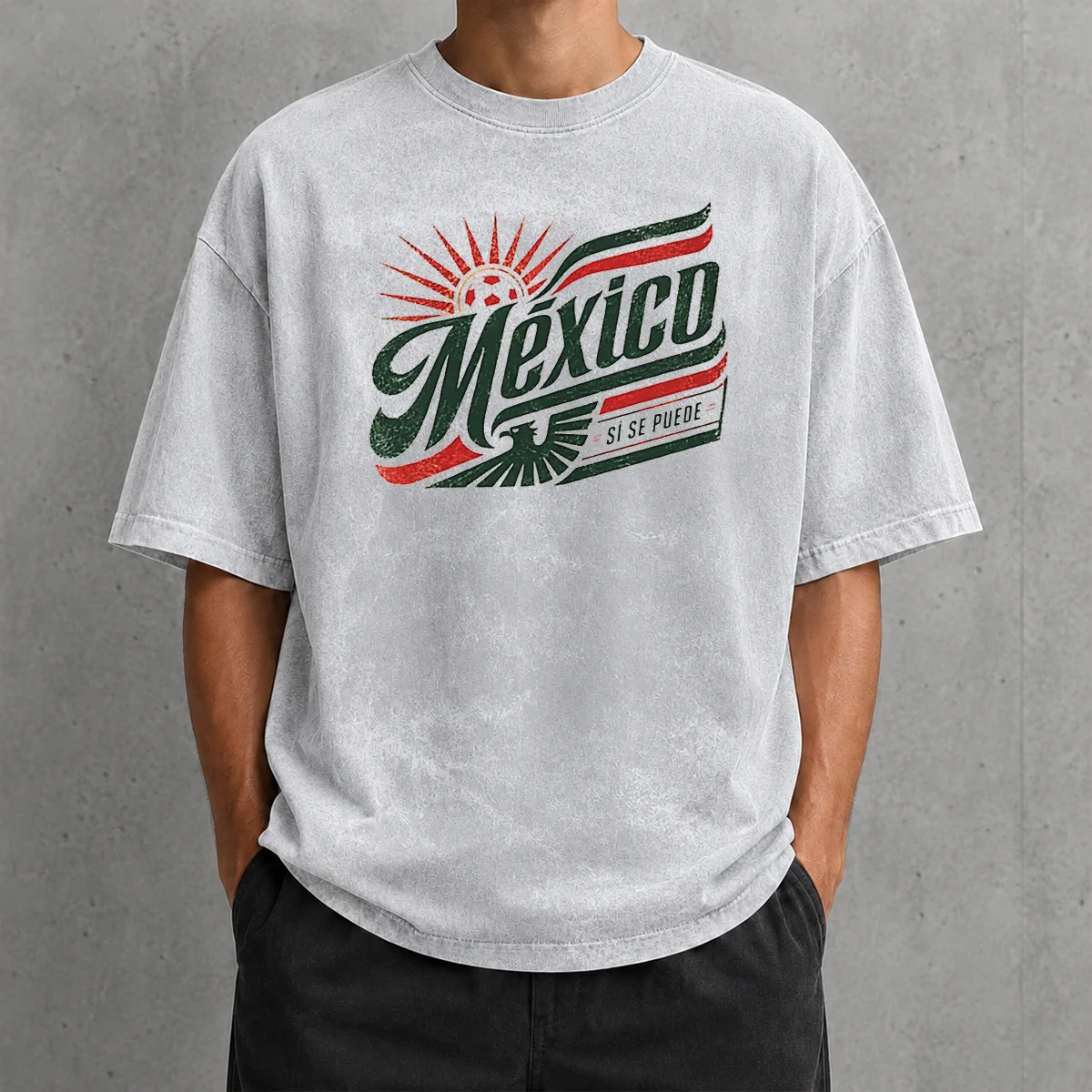 Official Mexico Soccer S Se Puede Vintage Washed T-Shirt