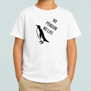 Official No Penguin No Life Kids T-Shirt