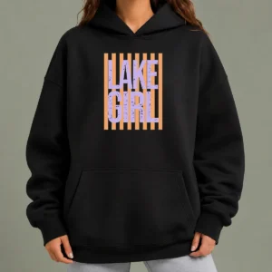 Official Retro Stripes Sunshine Lake Girl Hoodie