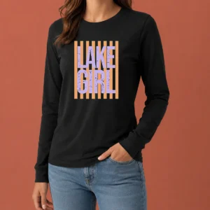 Official Retro Stripes Sunshine Lake Girl Long Sleeve Shirt