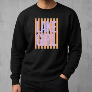 Official Retro Stripes Sunshine Lake Girl Sweater