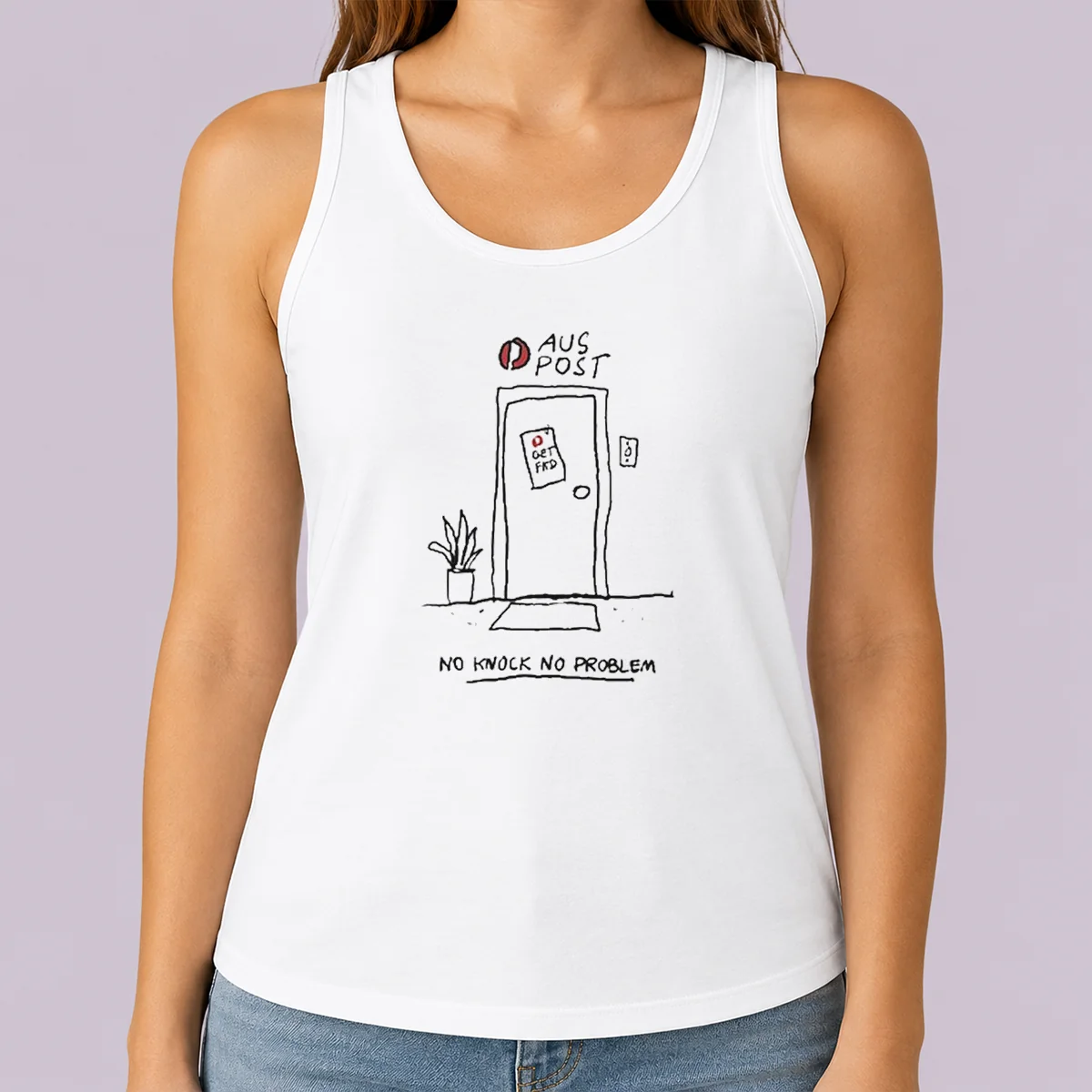 Original Aus Post No Knock No Problem Tank Top