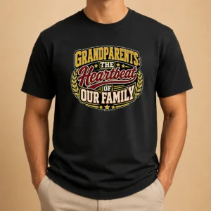Original Grandparents Day Heartbeat Gratitude Mascot
