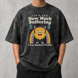 Original How Much Suffering Washed T-Shirt