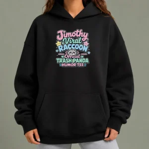 Original Jimothy Viral Raccoon Funny Trash Panda Kawaii Hoodie