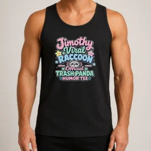 Original Jimothy Viral Raccoon Funny Trash Panda Kawaii Tank Top