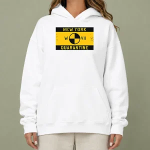 Premium Awesome West VII Hoodie in charcoal gray with front pocket and adjustable hood