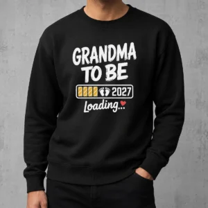 Premium Grandma To Be 2027 Loading Pregnancy Announcement Sweater