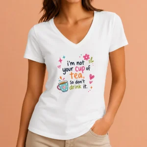 Premium Im Not Your Cup Of Tea So Dont Drink It V-Neck Shirt