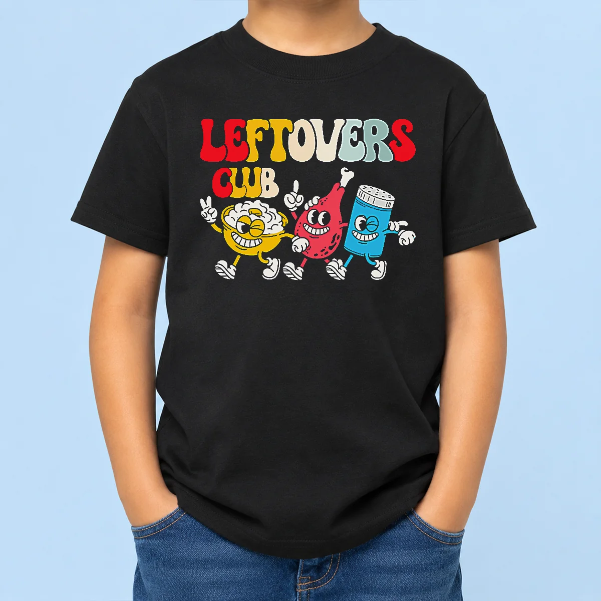 Premium Leftovers Club Fun Foodie Kids T-Shirt