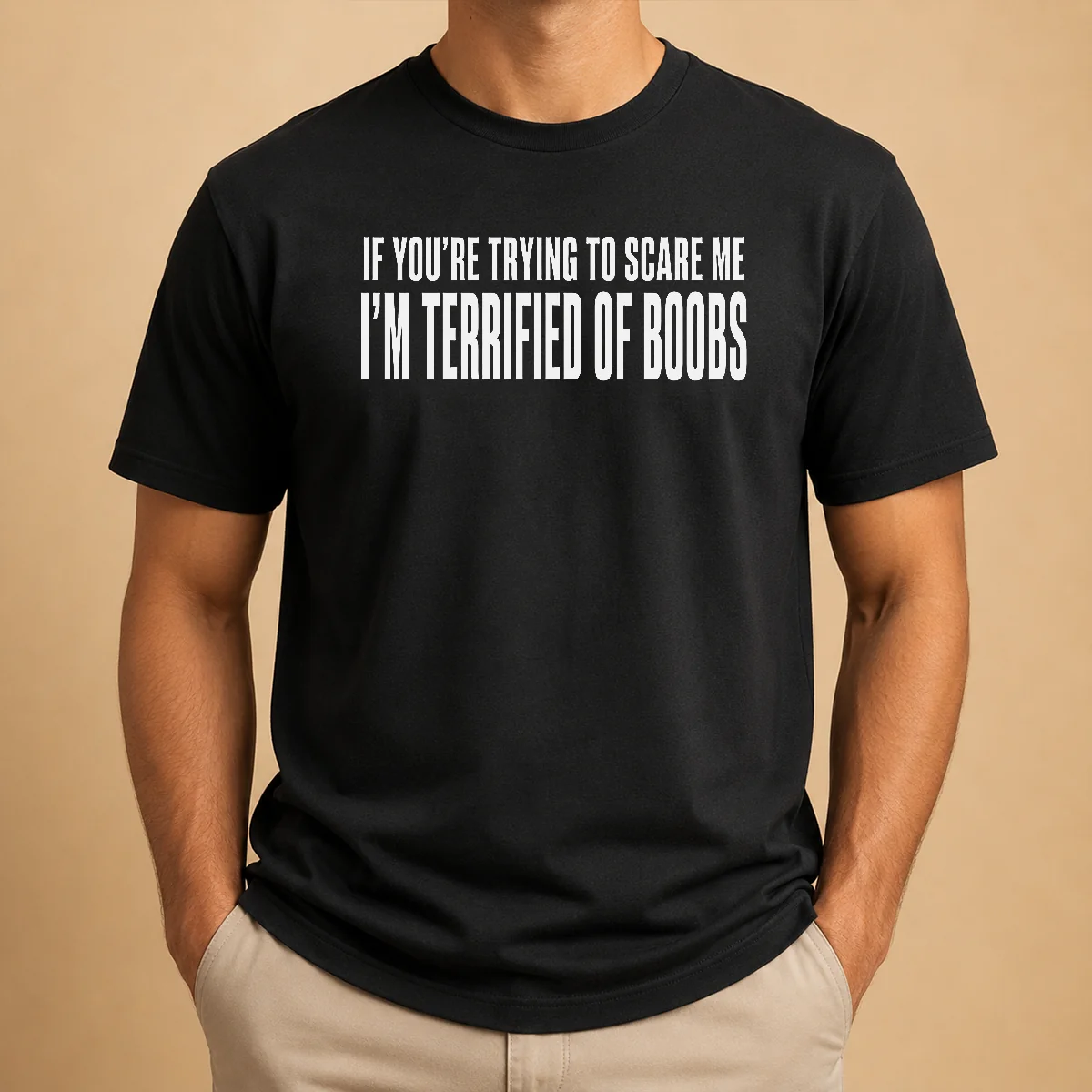 Premium Pretty I'M Terrified Of Boobs Shirt Premium Pretty I'M Terrified Of Boobs Shirt