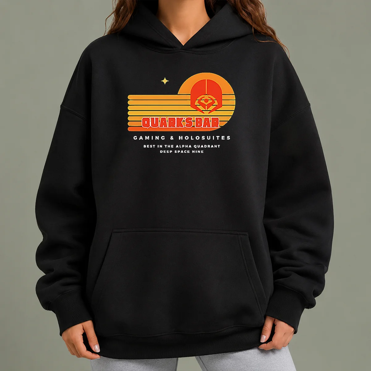 Premium Quark'S Bar Gaming & Holosuites Deep Space Nine Retro Hoodie