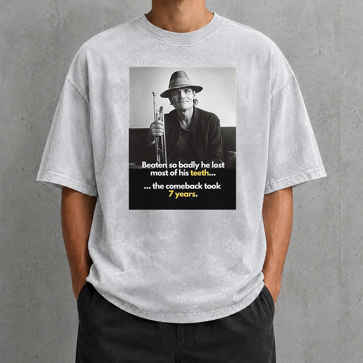 Pretty Beaten So Badly He Lost Most Of His Teeth The Comeback Took 7 Years Washed T-Shirt