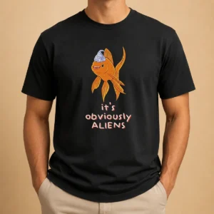 Pretty Goldfish Wearing Tin Foil Hat It Is Obviously Aliens