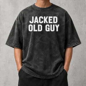 Pretty Jacked Old Guy Washed T-Shirt