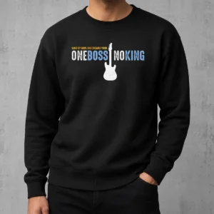 Pretty Land Of Hope And Dreams Tour One Boss No King Sweater in black with bold tour graphics on front