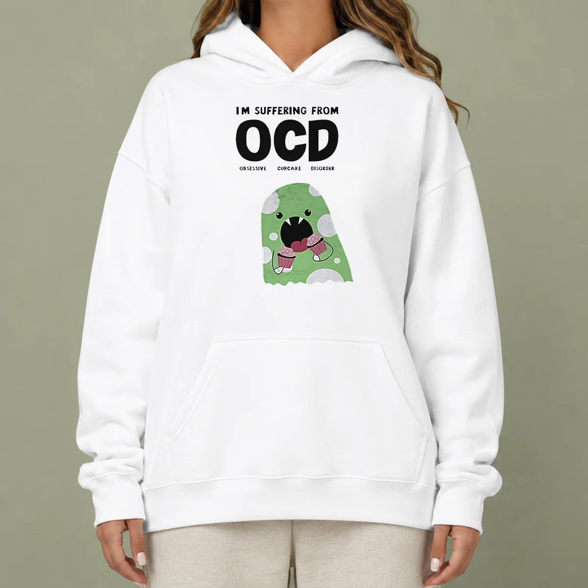 Pretty Ocd Obsessive Cupcake Disorder Monster Eating Im Suffering From Hoodie