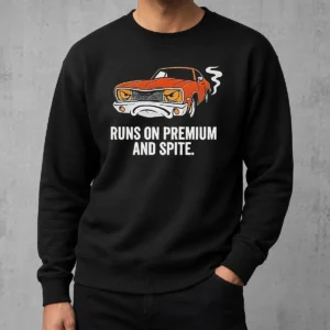 Pretty Runs On Premium And Spite Muscle Car Sweater