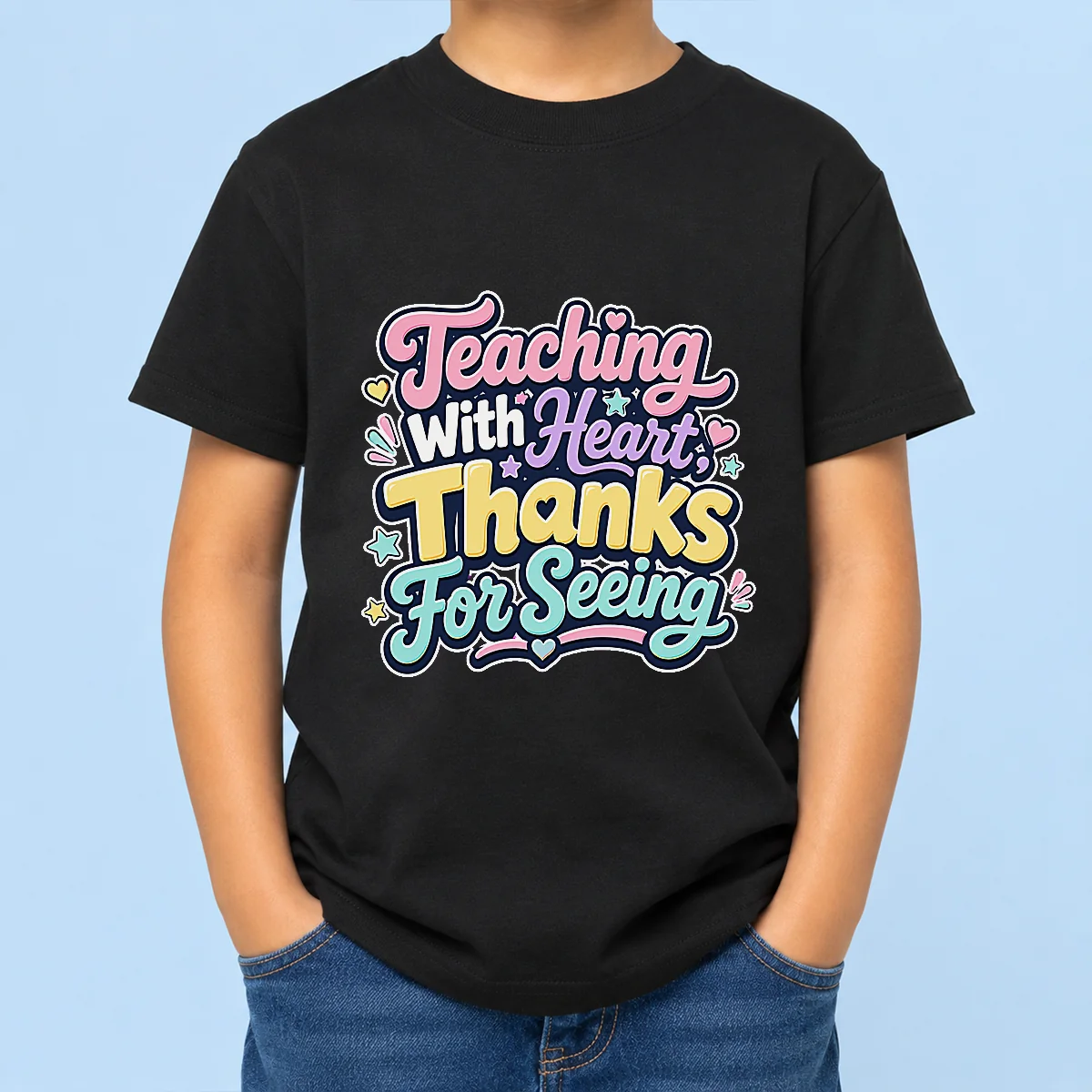 Teaching With Heart Thanks For Seeing Kawaii Kids T-Shirt