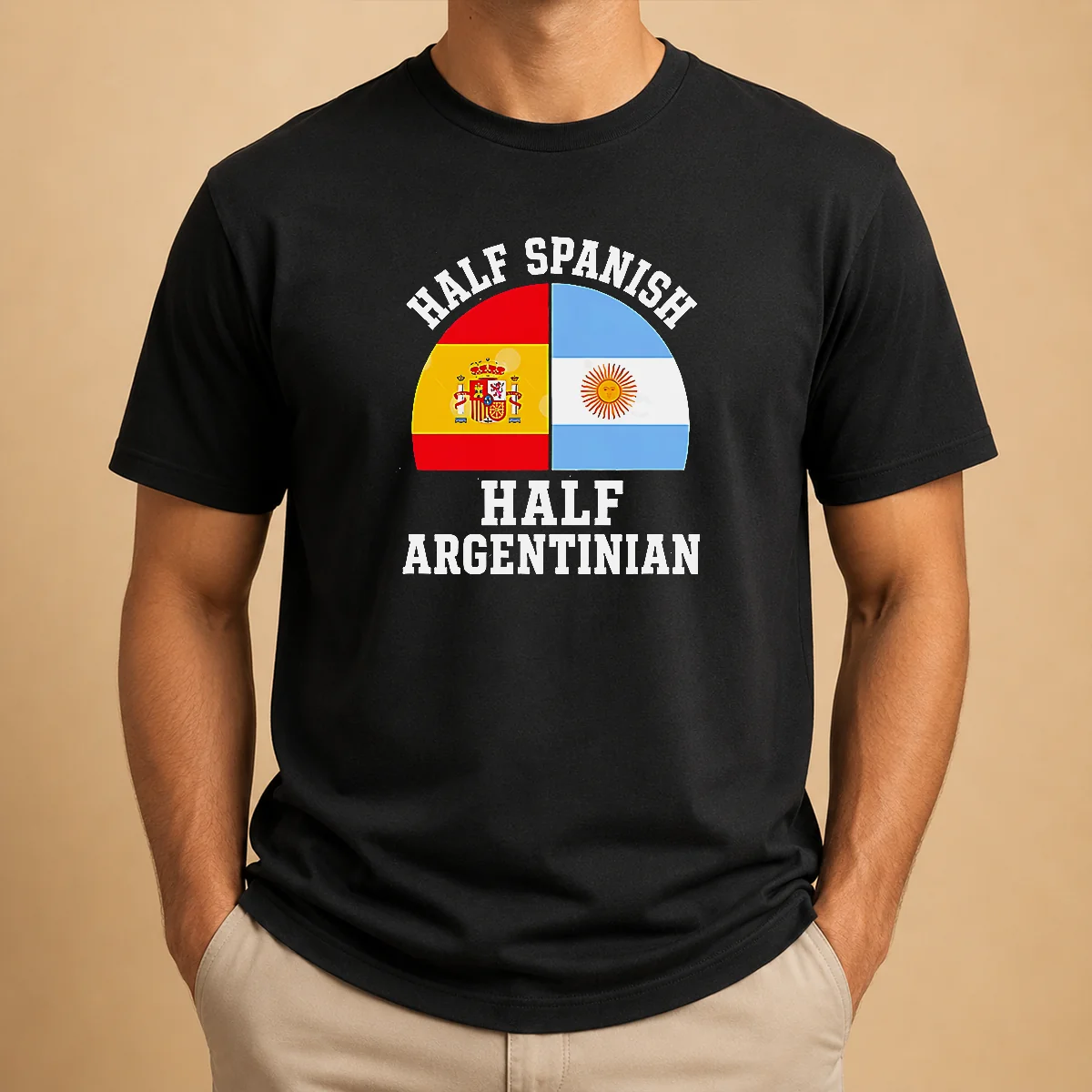 Top Funny Half Spanish Half Argentinian Shirt Top Funny Half Spanish Half Argentinian Shirt