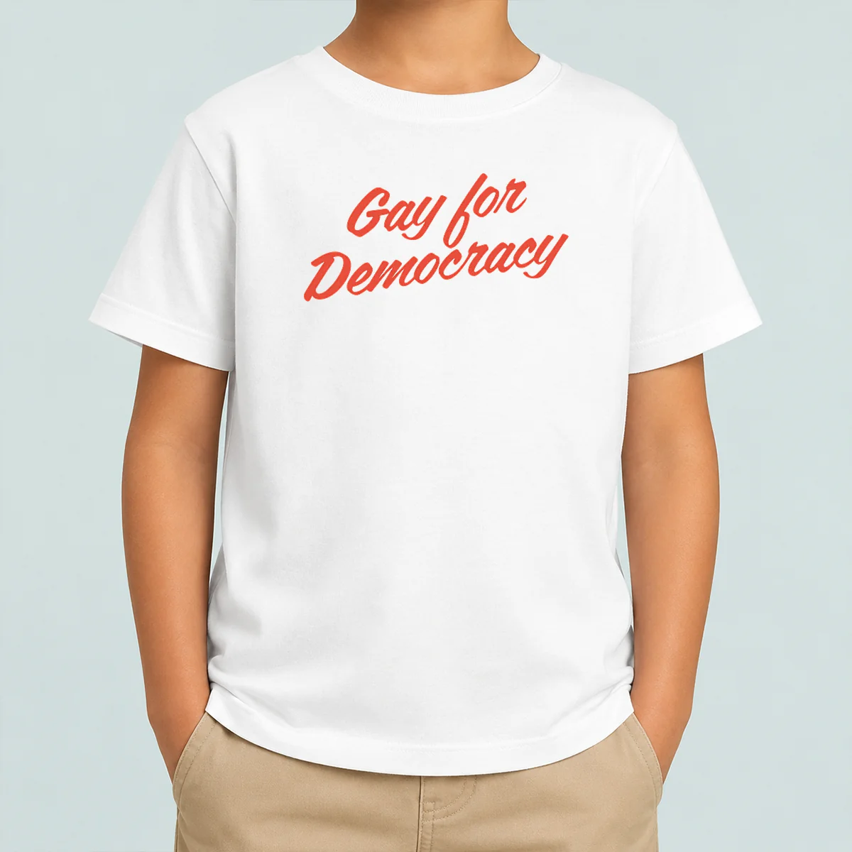 Top Gay For Democracy Kids T-Shirt