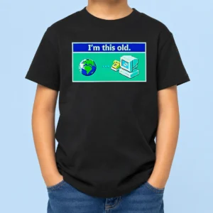 Top I'M This Old Geek Kids T-Shirt