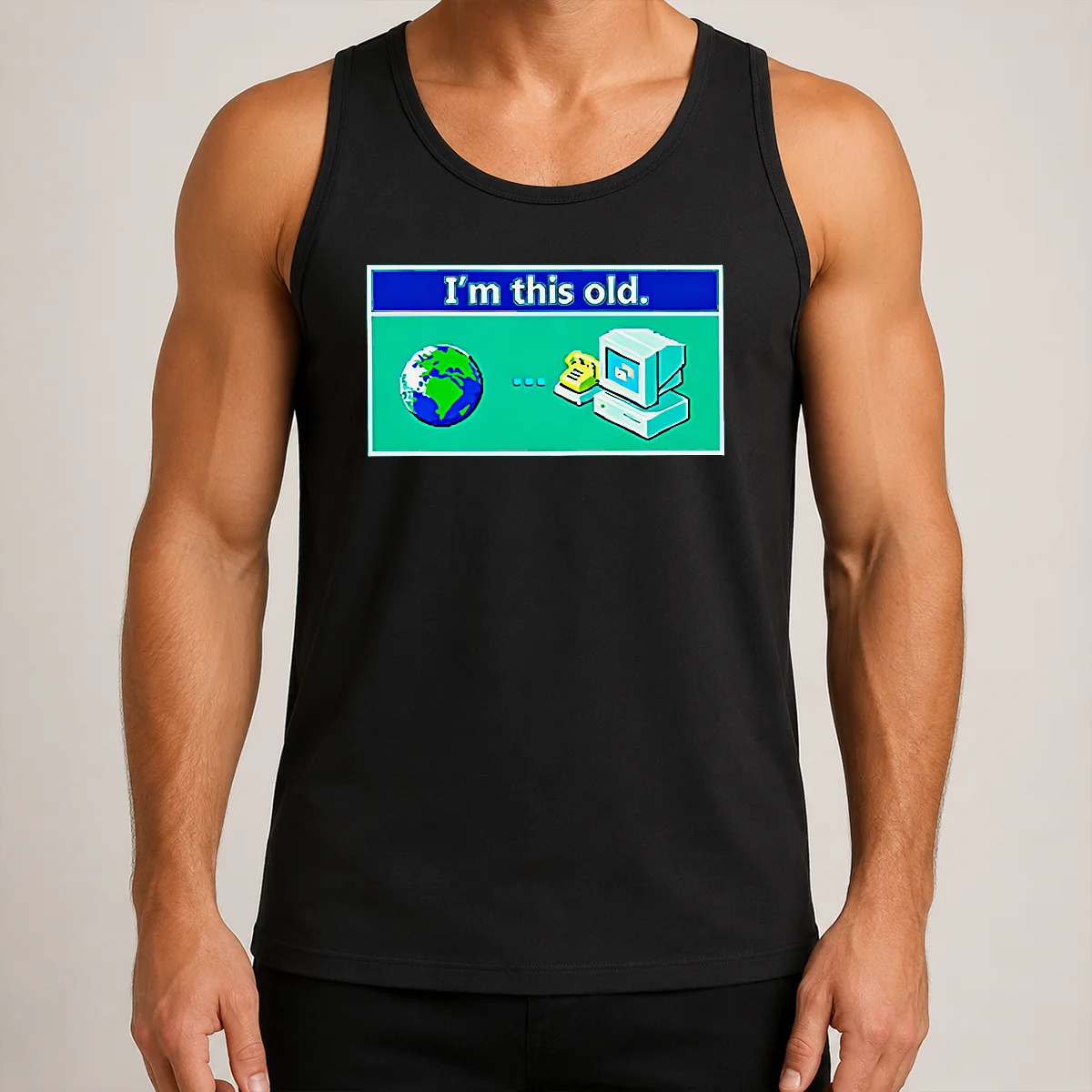 Top I'M This Old Geek Tank Top