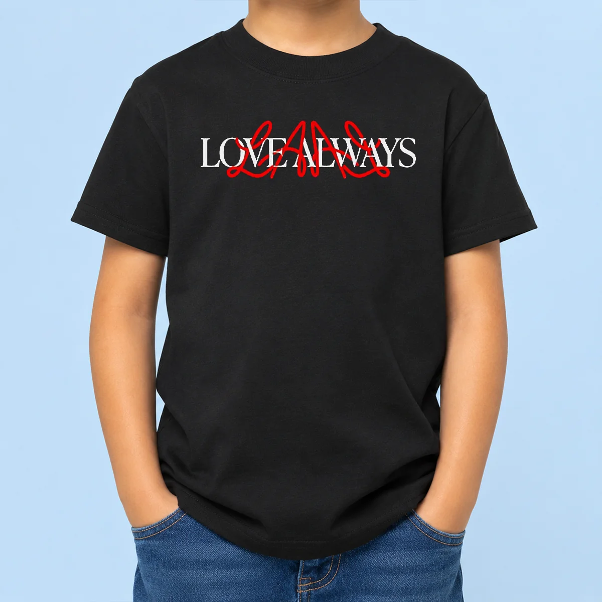 Funny Hot Love Always L A Love Always Kids T-Shirt