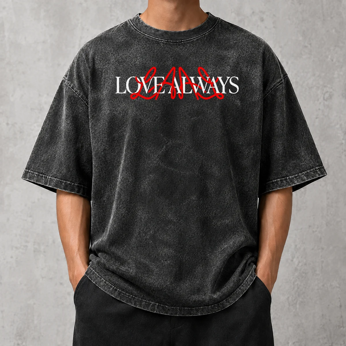 Funny Hot Love Always L A Love Always Washed T-Shirt