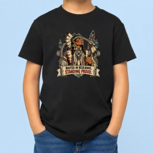 Funny Official Indigenous Peoples Day Pride Warrior Vector Kids T-Shirt