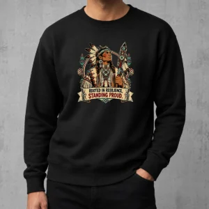 Funny Official Indigenous Peoples Day Pride Warrior Vector Sweater