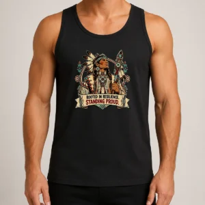 Funny Official Indigenous Peoples Day Pride Warrior Vector Tank Top