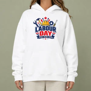 Funny Original Labour Day We Work Build Proud Multi Tool Badge Hoodie