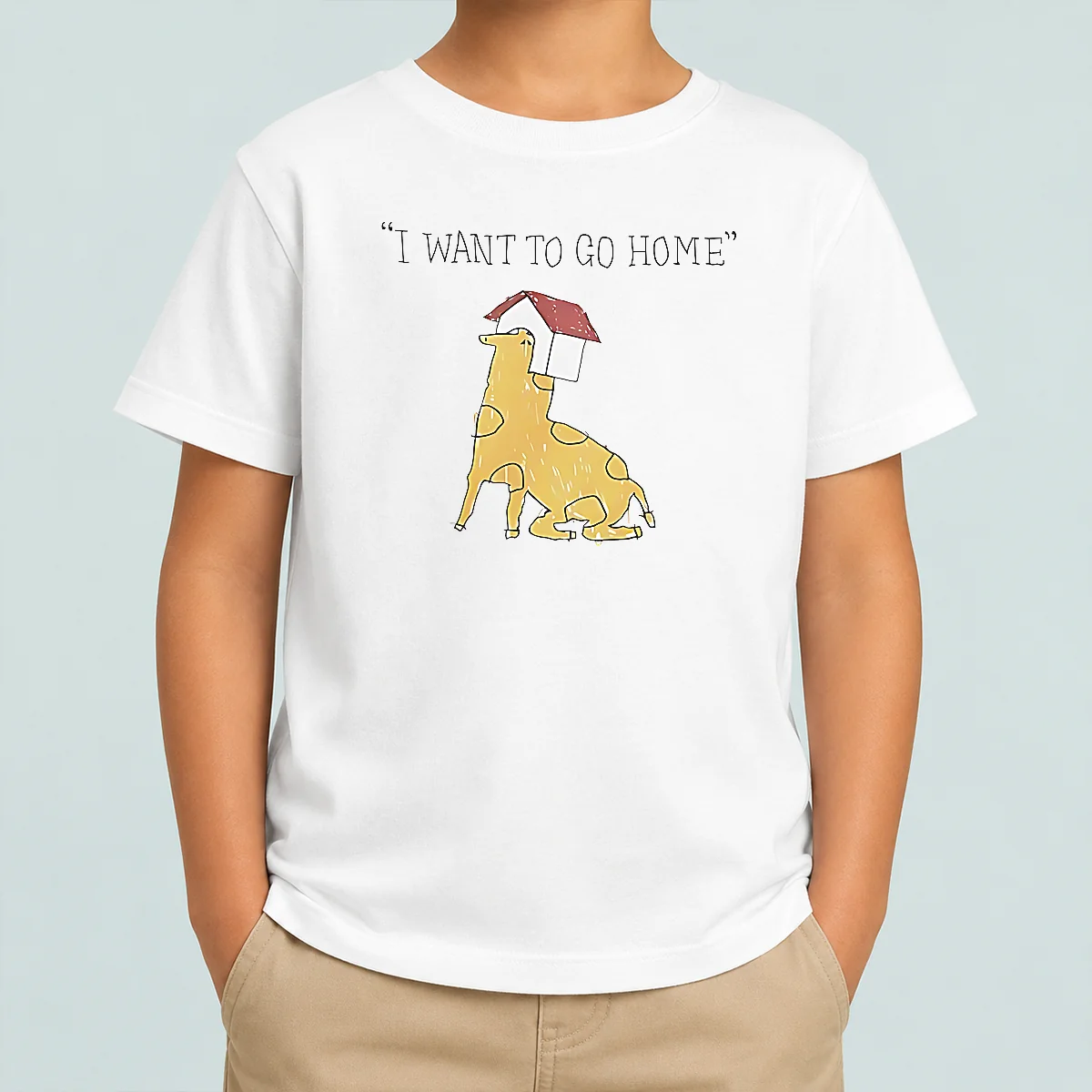 Funny Pretty I Want To Go Home Kids T-Shirt