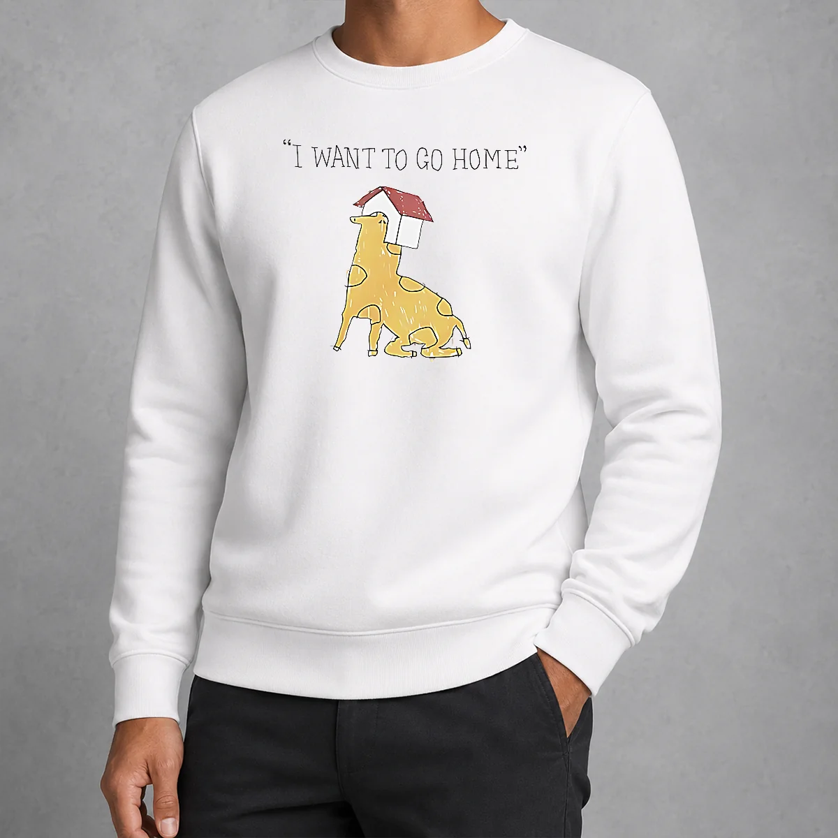 Funny Pretty I Want To Go Home Sweater