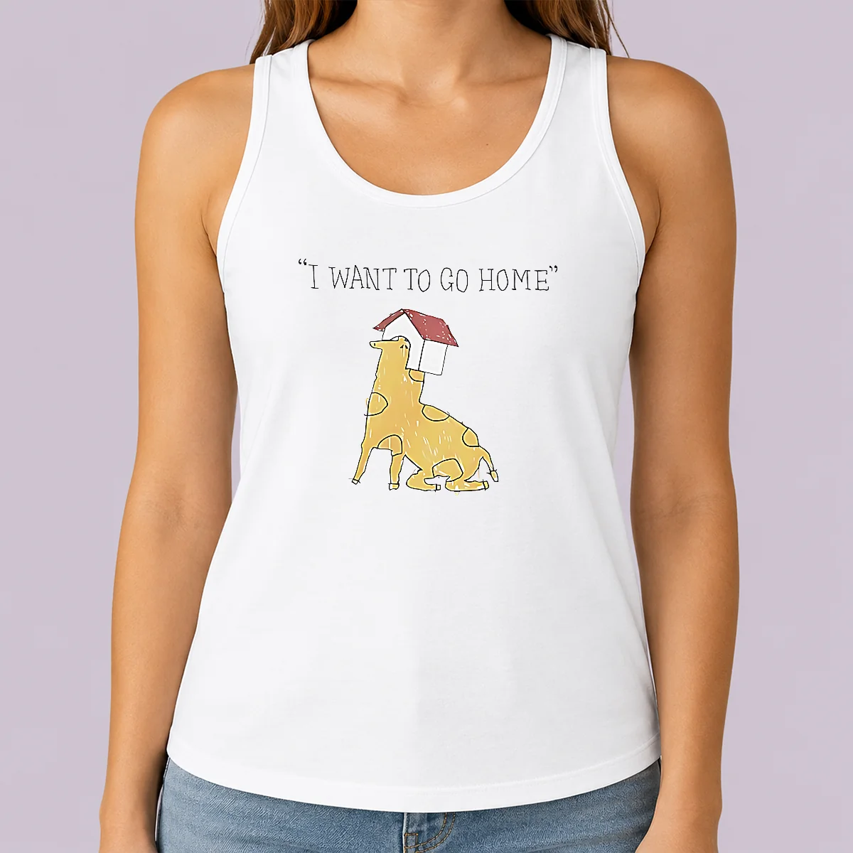 Funny Pretty I Want To Go Home Tank Top