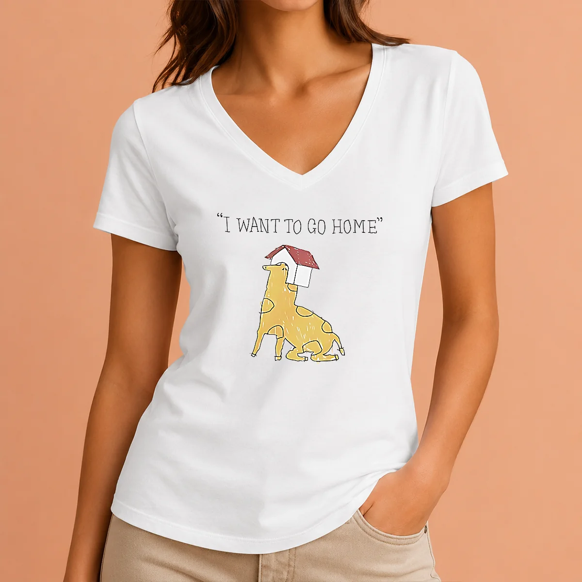 Funny Pretty I Want To Go V-Neck Shirt Funny Pretty I Want To Go V-Neck Shirt