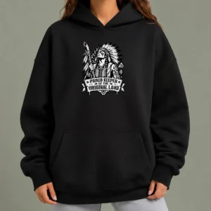Good Awesome Indigenous Peoples Day Proud Keeper Stencil Hoodie