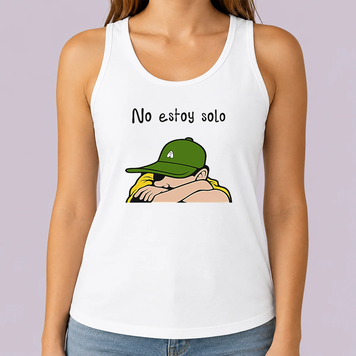 Good Awesome No Estoy Solo Charlie Brown Snoopy And Peanuts Gang Hug Tank Top