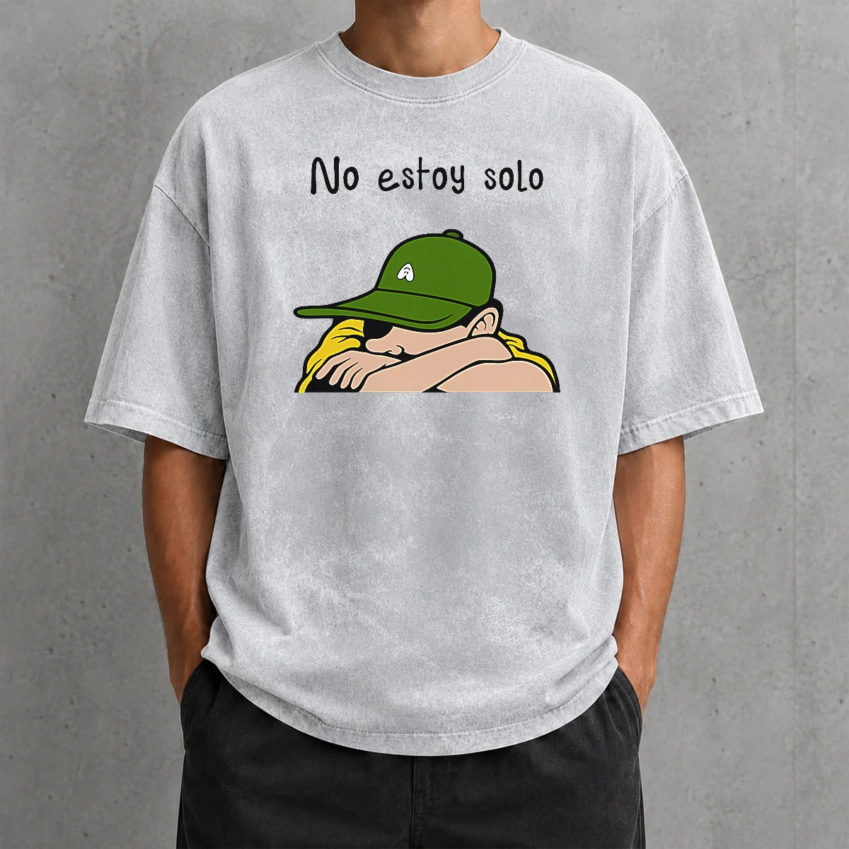 Good Awesome No Estoy Solo Charlie Brown Snoopy And Peanuts Gang Hug Washed T-Shirt