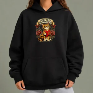 Hot Awesome Spanish Soccer Cat Champion Tattoo Hoodie